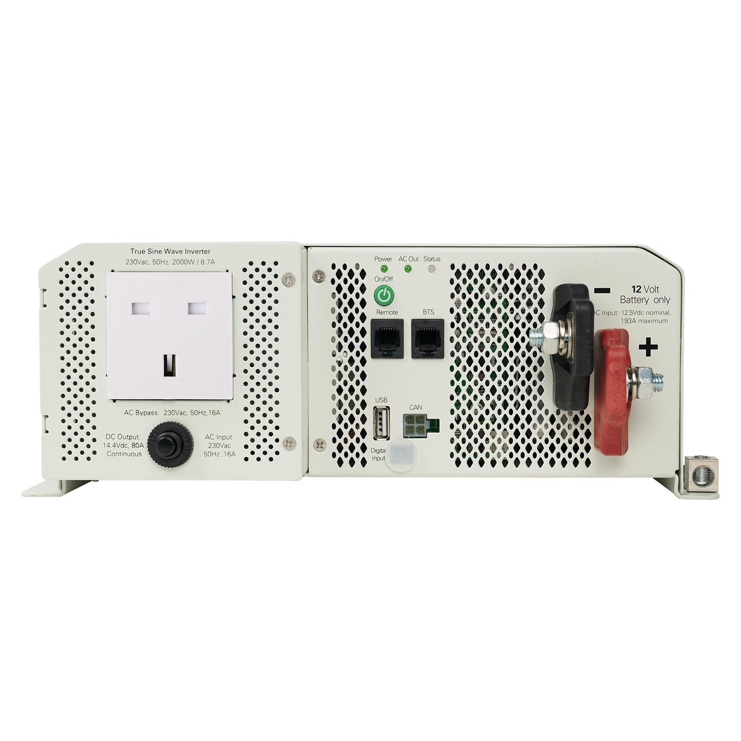Bidirectional Combi Inverter/Charger 2000W/80A 12V