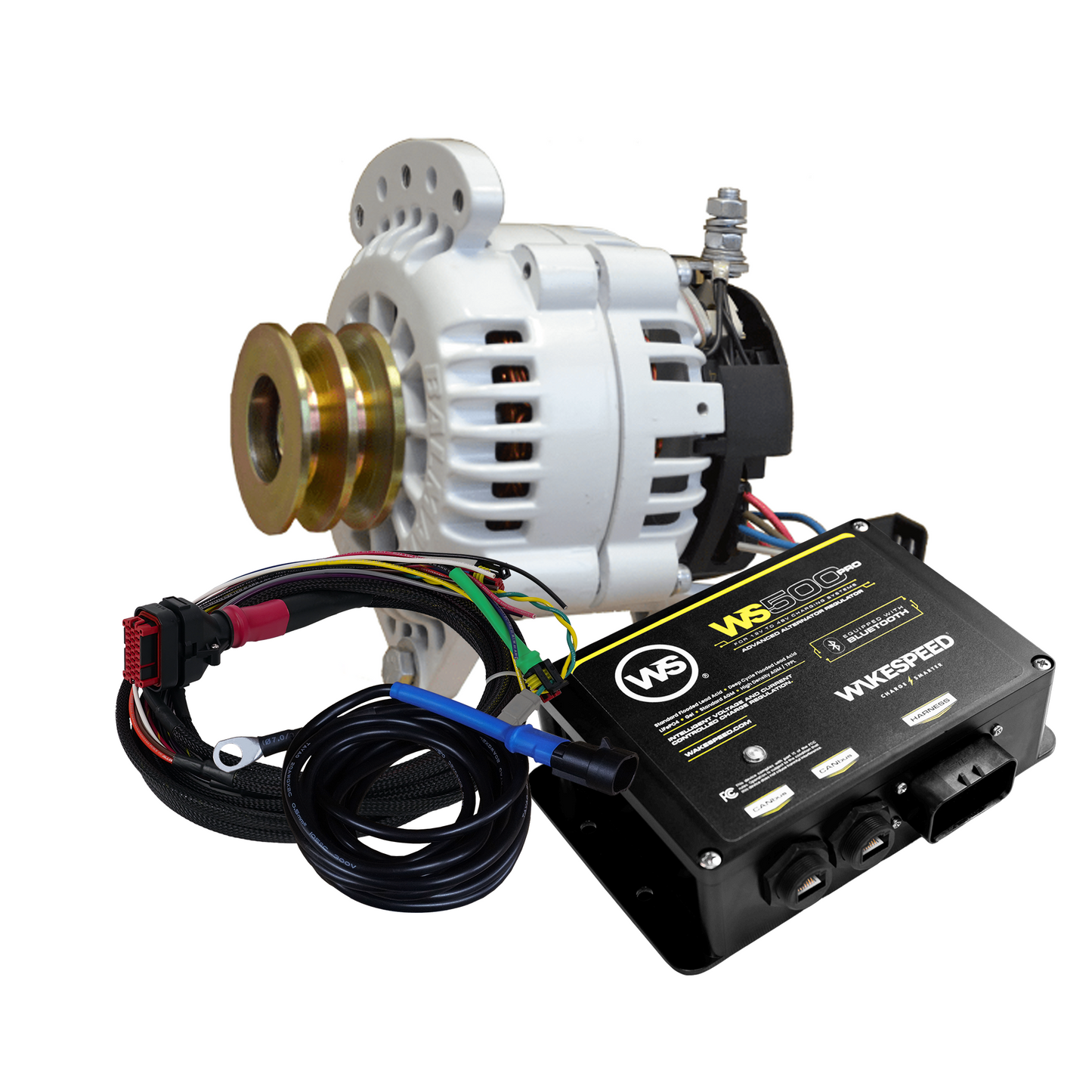 KIT, 60 Series 120a SaddleMT Alternator, Wakespeed Reg, DV