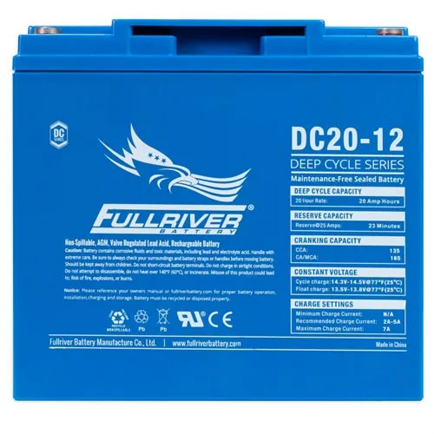 DC Series Battery 12V 20Ah (DC20-12)
