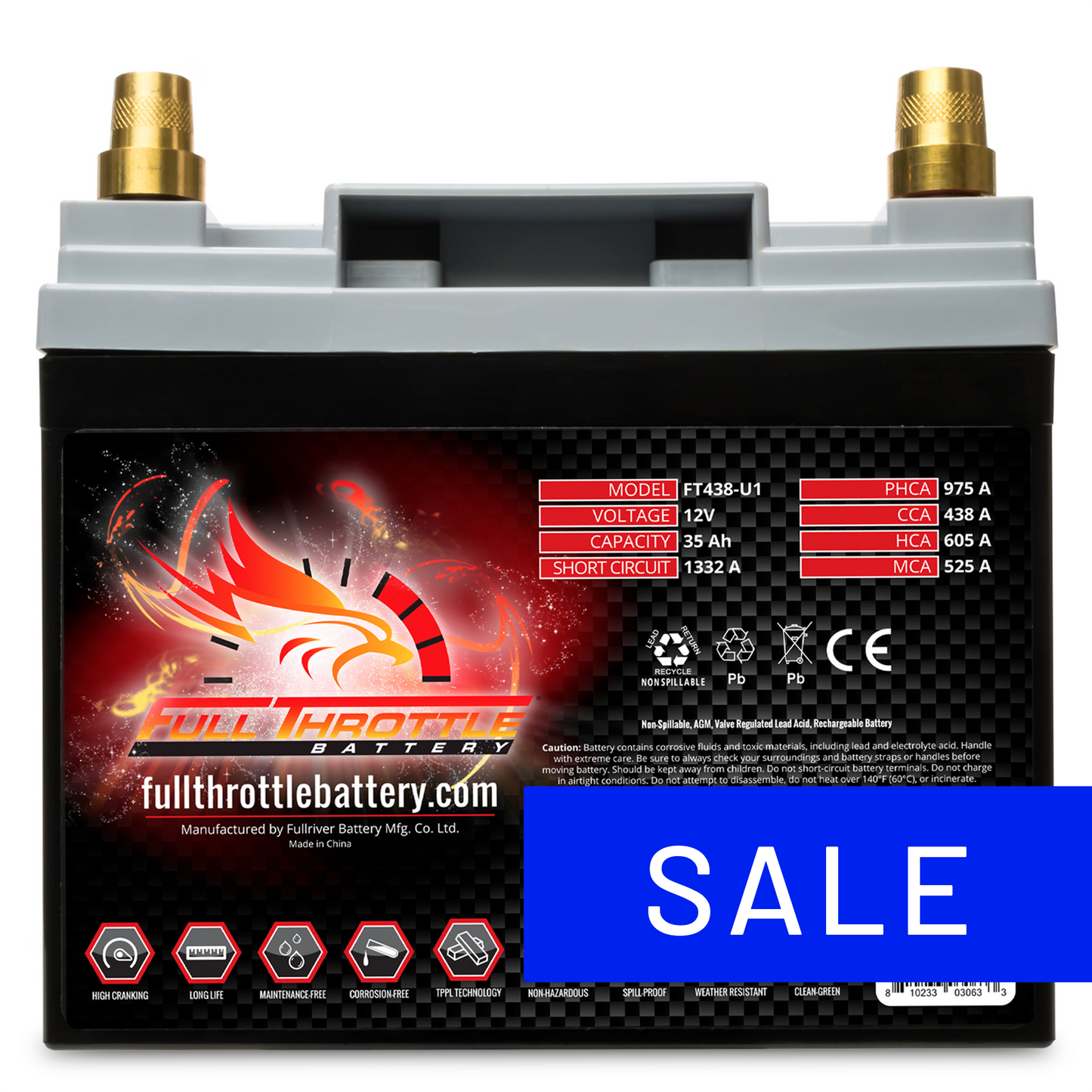 Full Throttle TPPL Battery FT438-U1