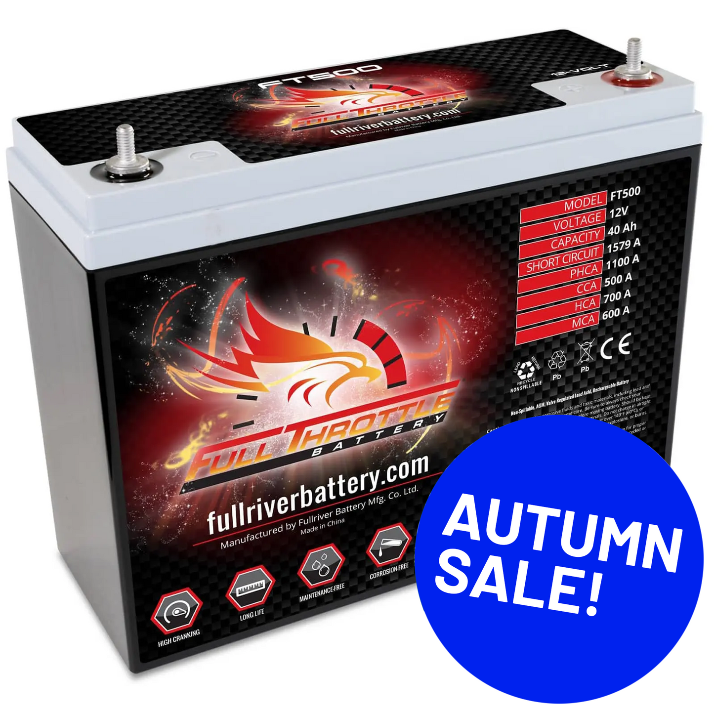 Full Throttle TPPL Battery FT500