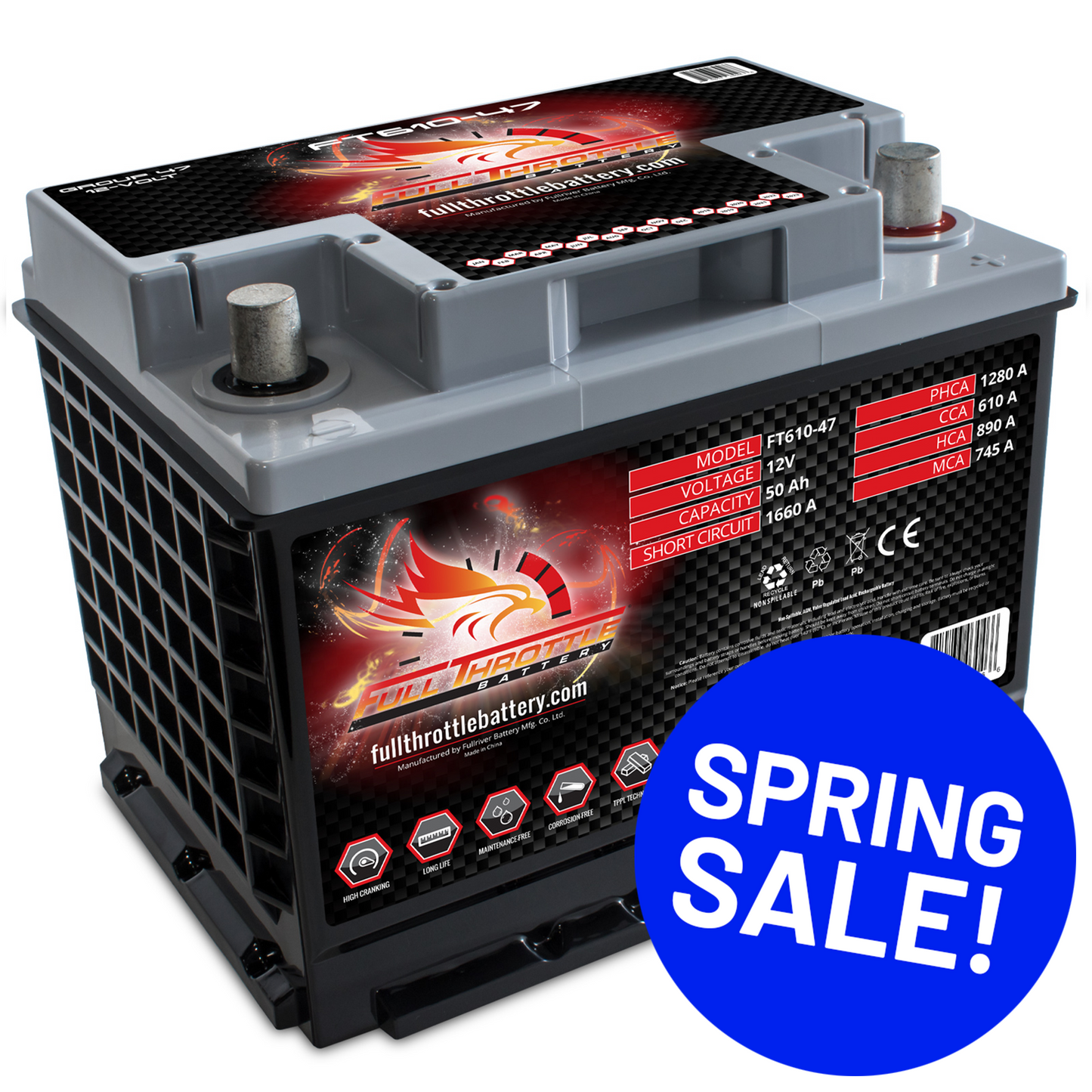Full Throttle TPPL Battery FT610-47