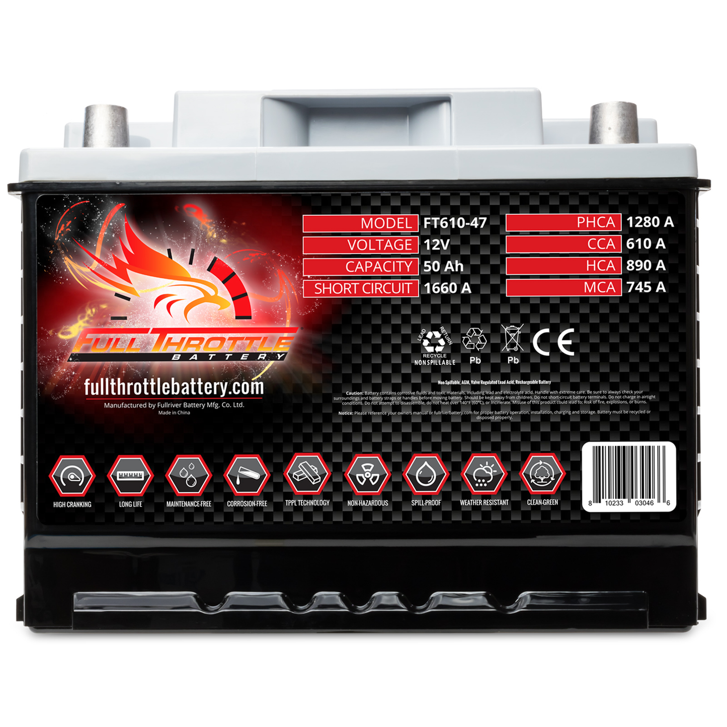 Full Throttle TPPL Battery FT610-47