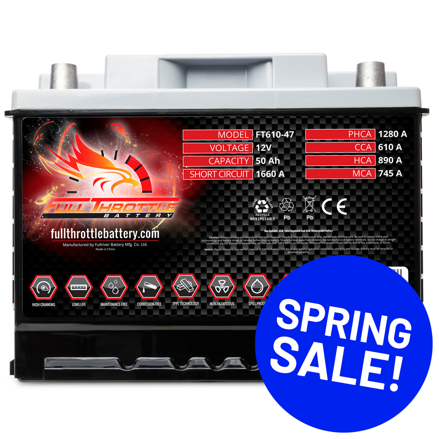 Full Throttle TPPL Battery FT610-47