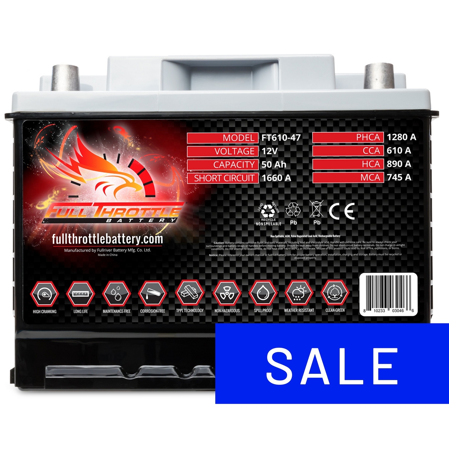 Full Throttle TPPL Battery FT610-47
