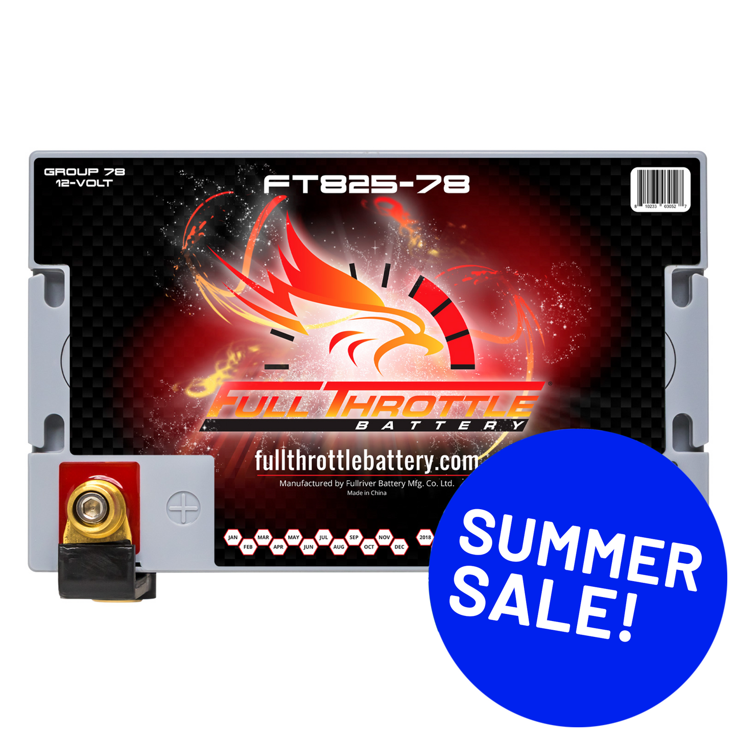 Full Throttle TPPL Battery FT825-78