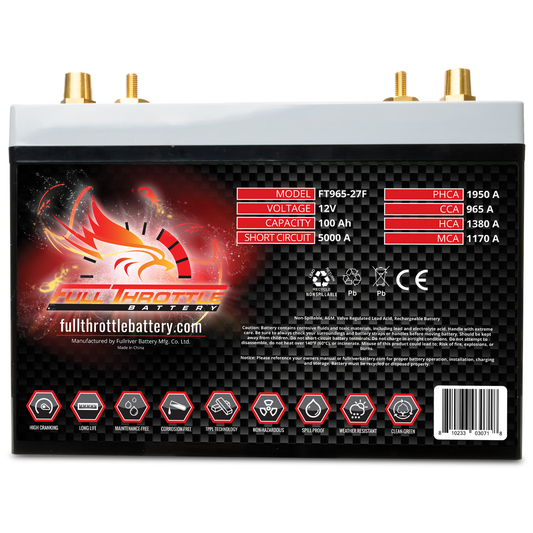 Full Throttle TPPL Battery FT965-27