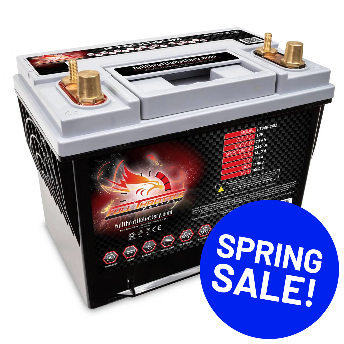 Full Throttle TPPL Battery FT840-24M