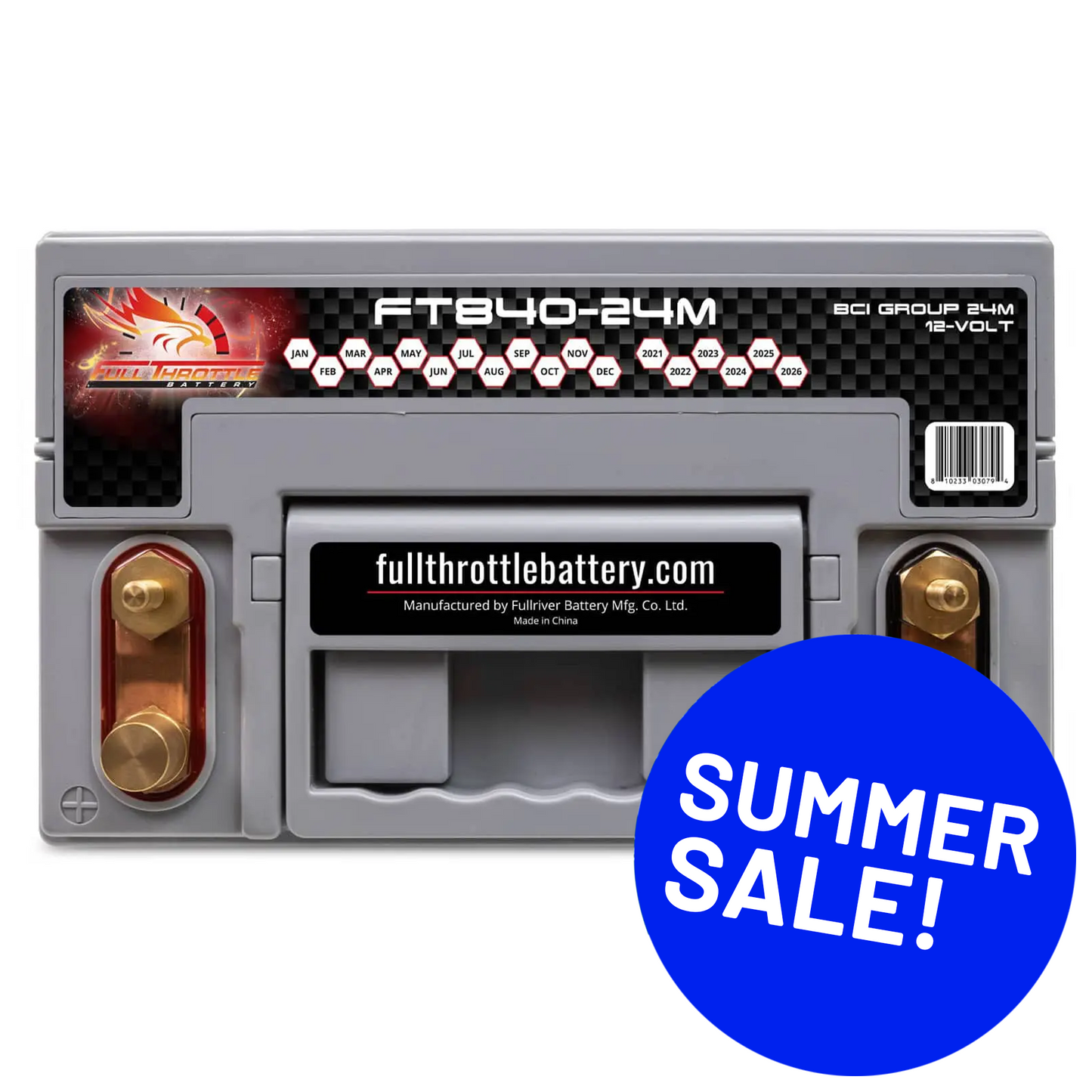 Full Throttle TPPL Battery FT840-24M