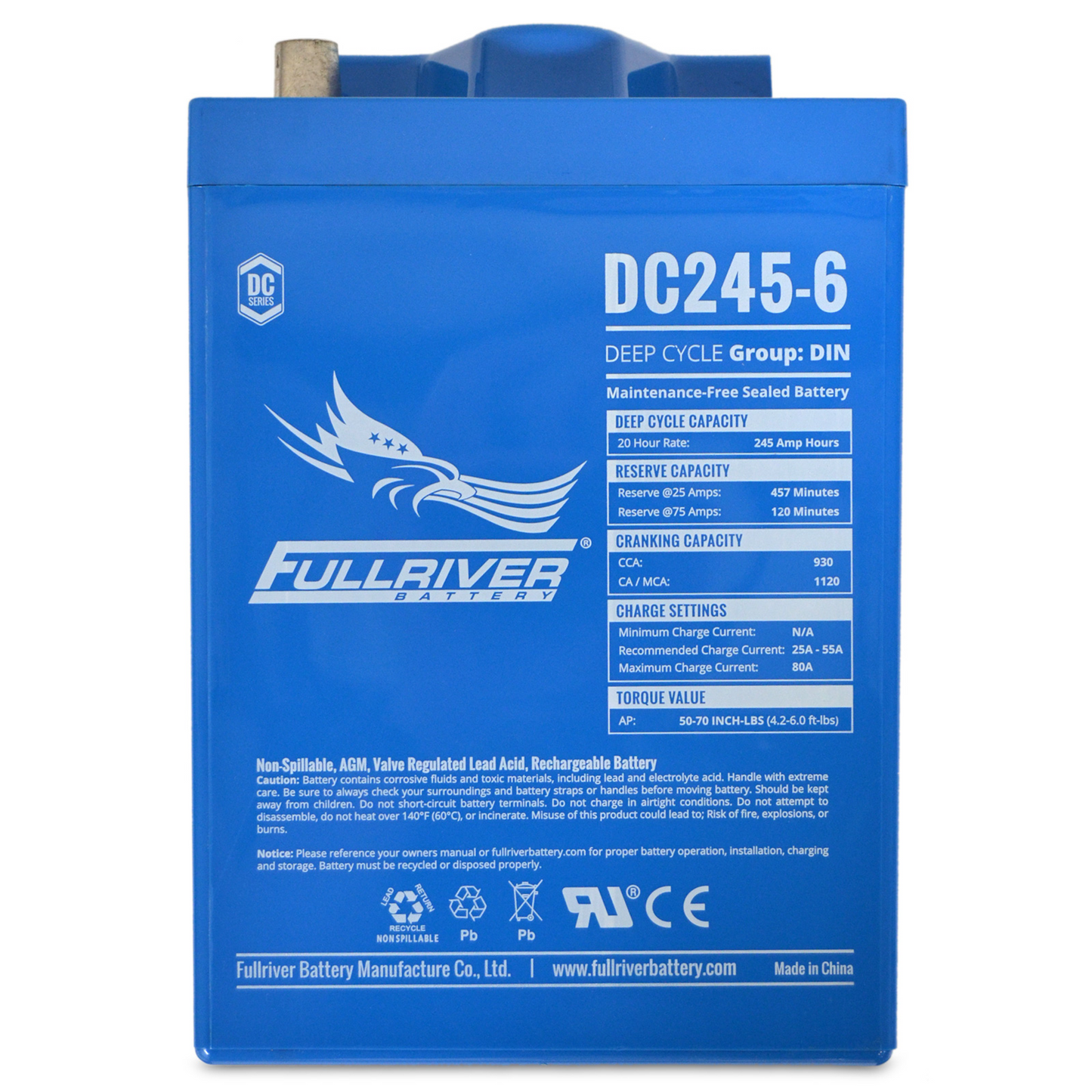 DC Series Battery 6V 245Ah (DC245-6)