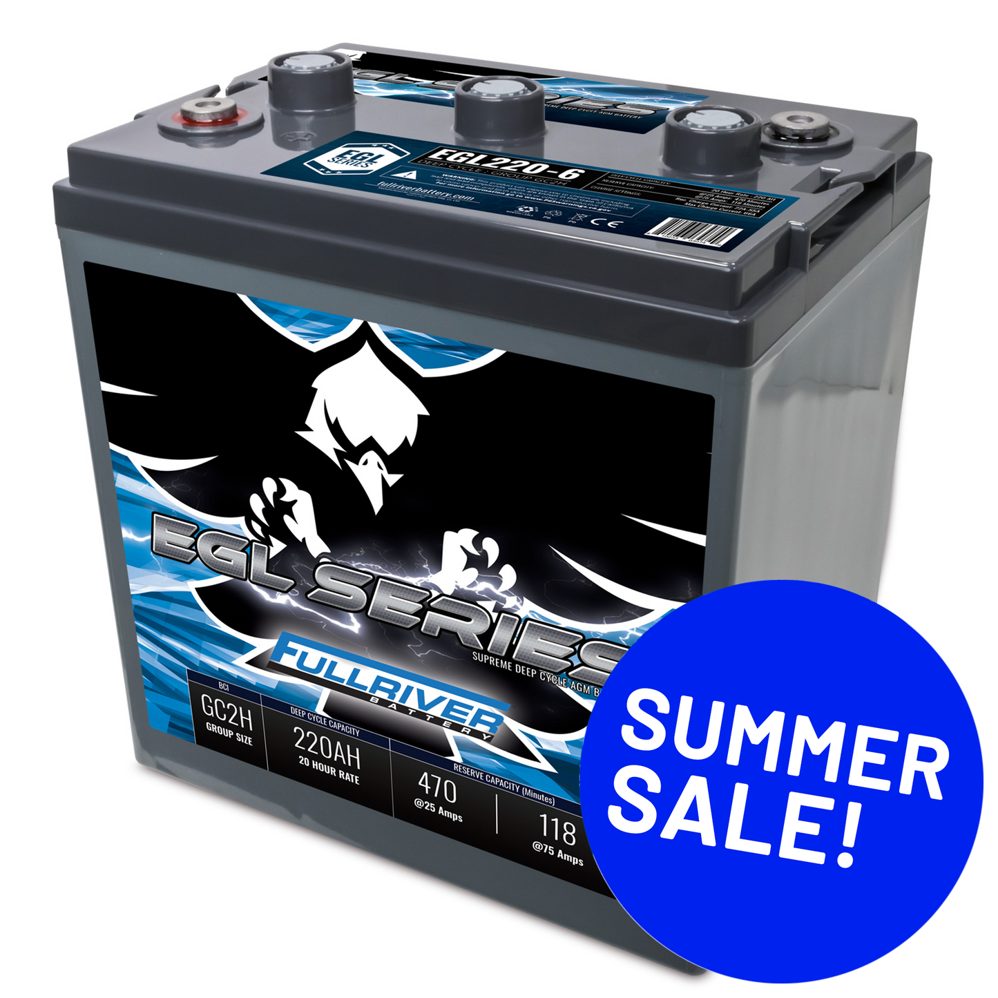 EGL220-6 Supreme Deep Cycle Battery