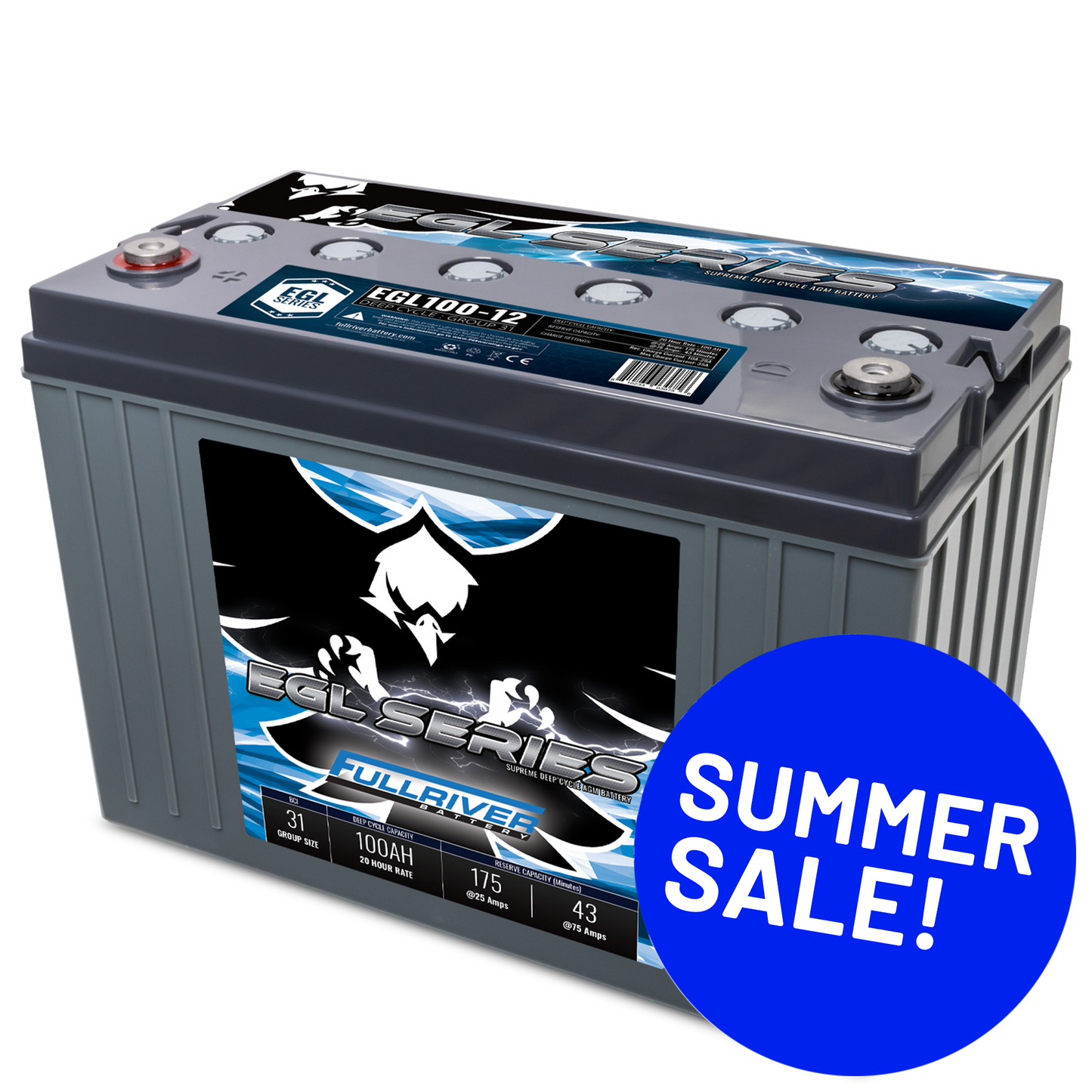 EGL100-12 Supreme Deep Cycle Battery