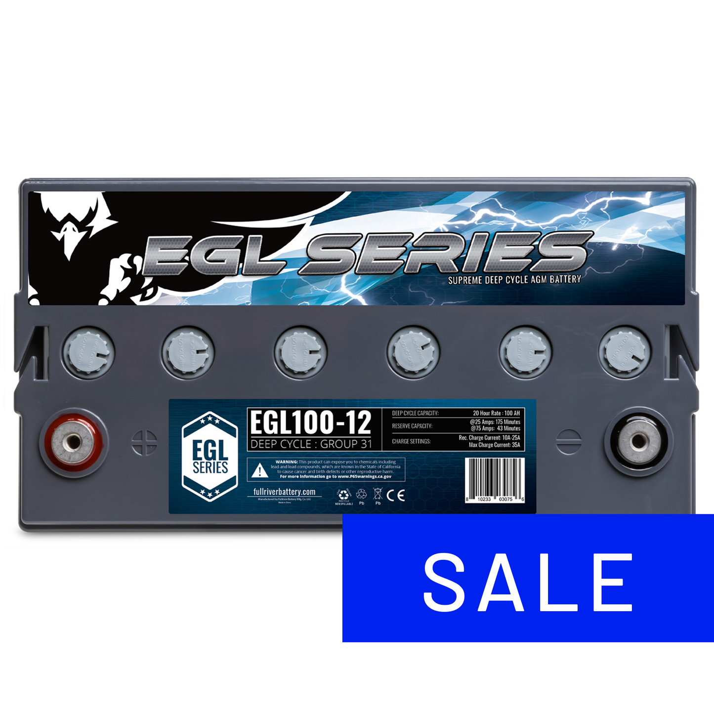 EGL100-12 Supreme Deep Cycle Battery