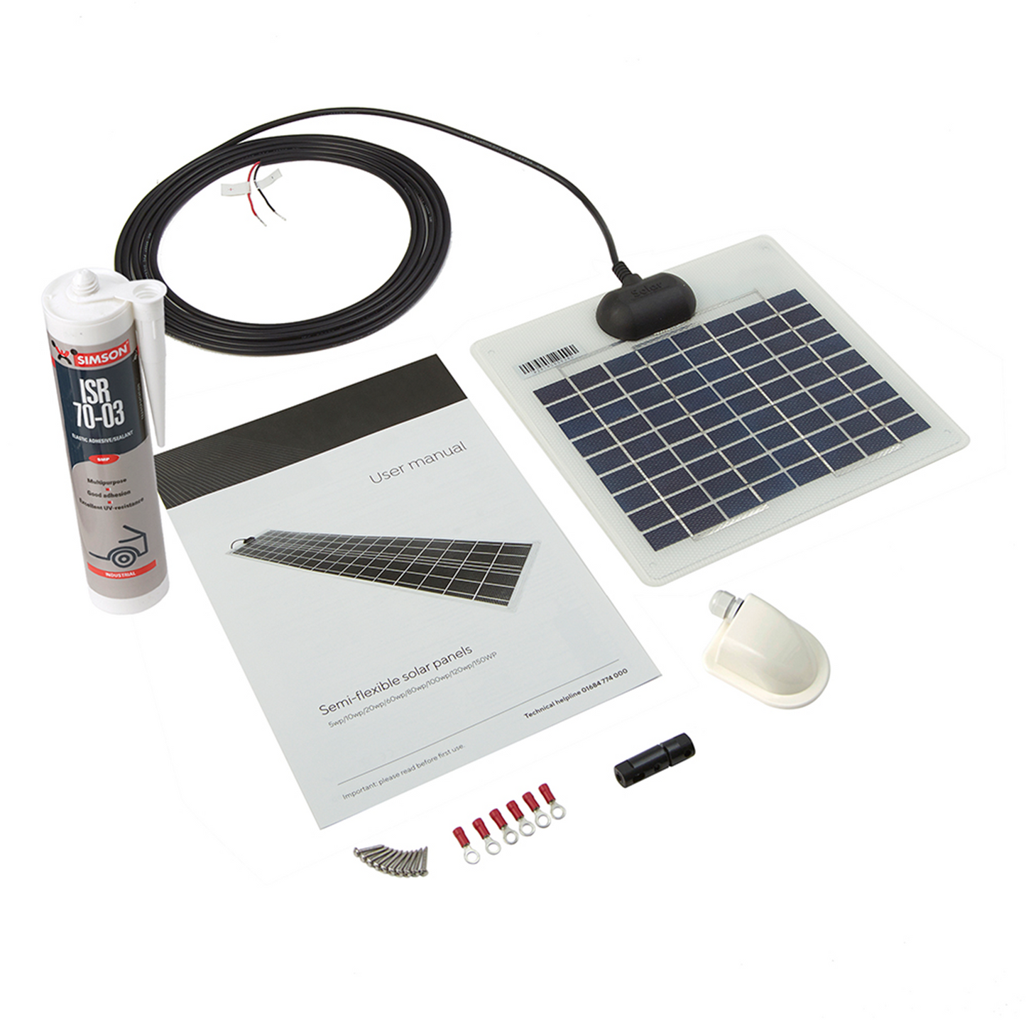 5 Watt Flexi PV Roof / Deck Kit - Top