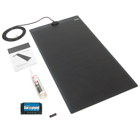 110 Watt MHD Flexi PV Roof / Deck Kit - Top (inc 10A Dual Con)