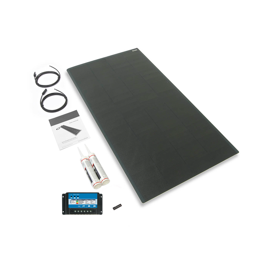 200 Watt MHD Flexi PV Roof / Deck Kit - Rear (inc 20A Dual Con)