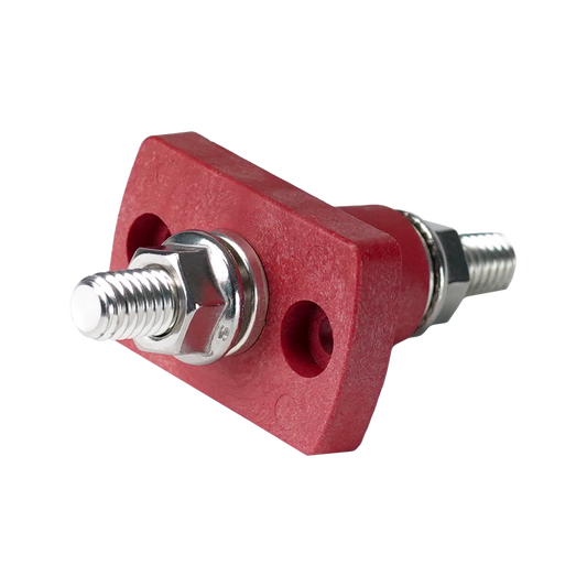 TermSm FeedThrough 5/16-18 Stud Red