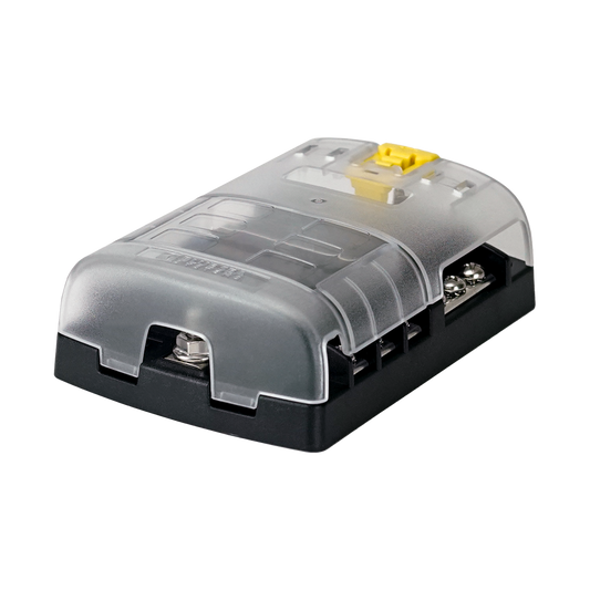 Fuse Block STBlade 6circ w/gnd/cvr