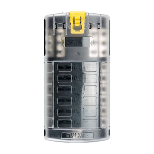 Fuse Block STBlade 12circ w/gnd/cvr