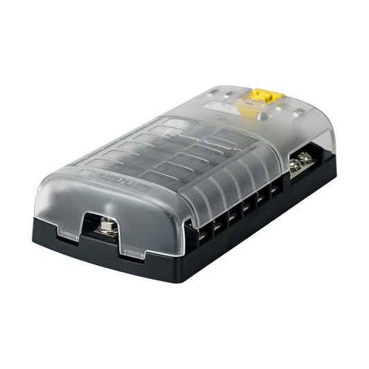 Fuse Block STBlade 12circ w/gnd/cvr