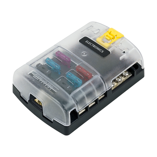 Fuse Block STBlade 6circ w/gnd