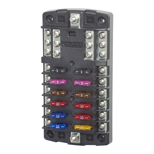 Fuse Block STBlade 12circ w/gnd