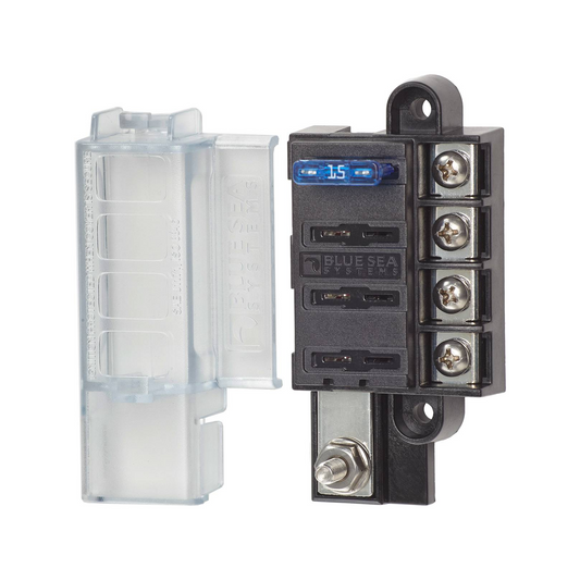 Fuse Block STBlade Compact 4circ w/Cvr