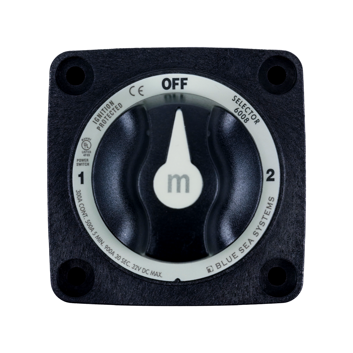 Switch Battery M Selector 3 Pos - Black