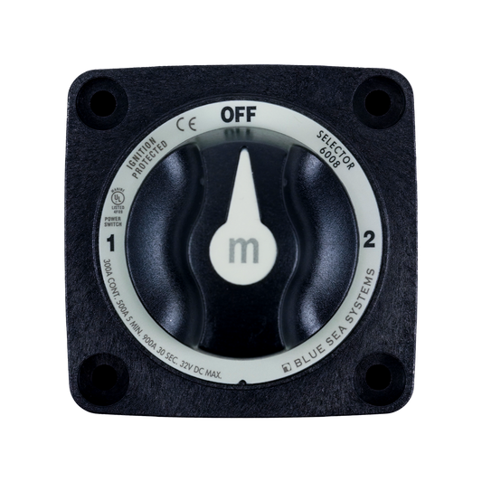 Switch Battery M Selector 3 Pos - Black