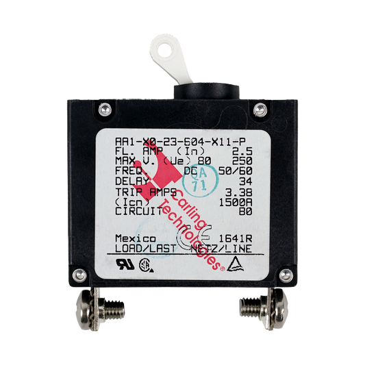 Circuit Breaker AA1Toggle 2.5A Wht