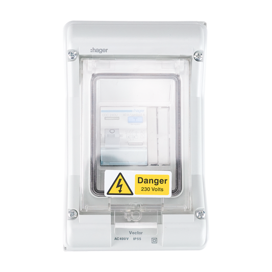 40A RCD in Enclosure