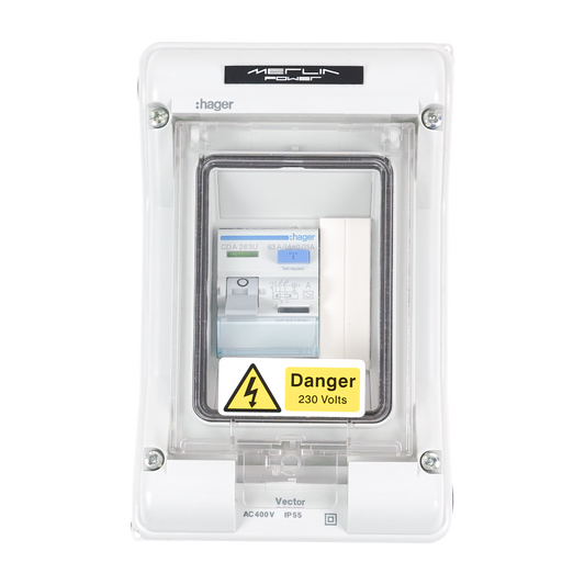 63A RCD in Enclosure