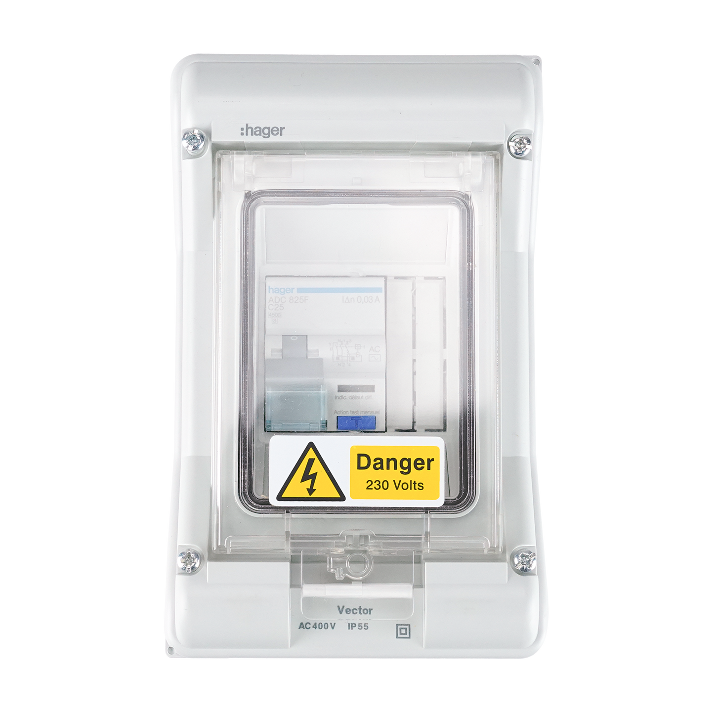 25A RCBO (C) in Enclosure