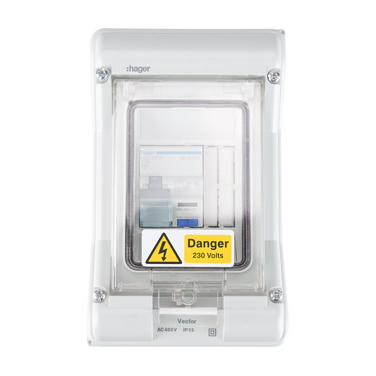 25A RCBO (C) in Enclosure