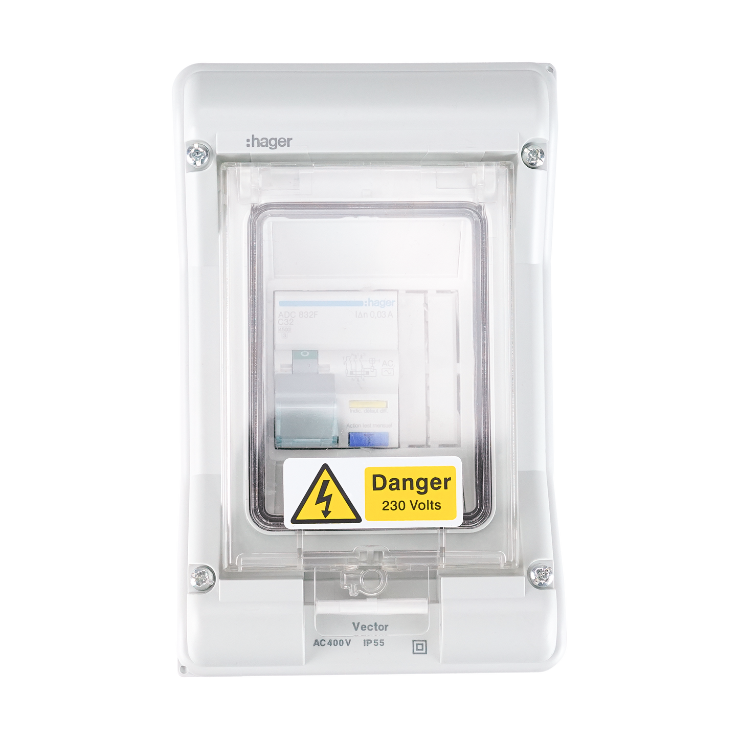 32A RCBO (C) in Enclosure