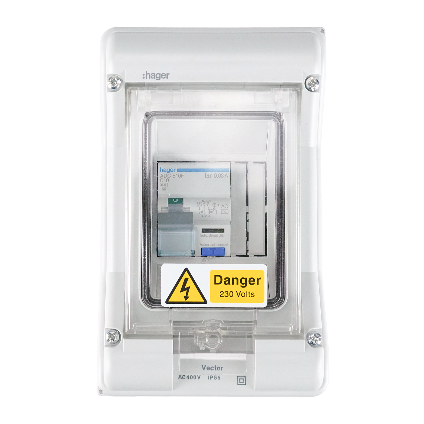 10A RCBO (C) in Enclosure