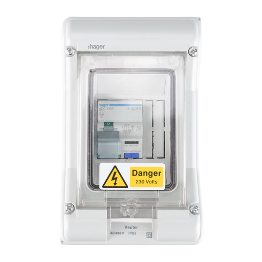 10A RCBO (C) in Enclosure