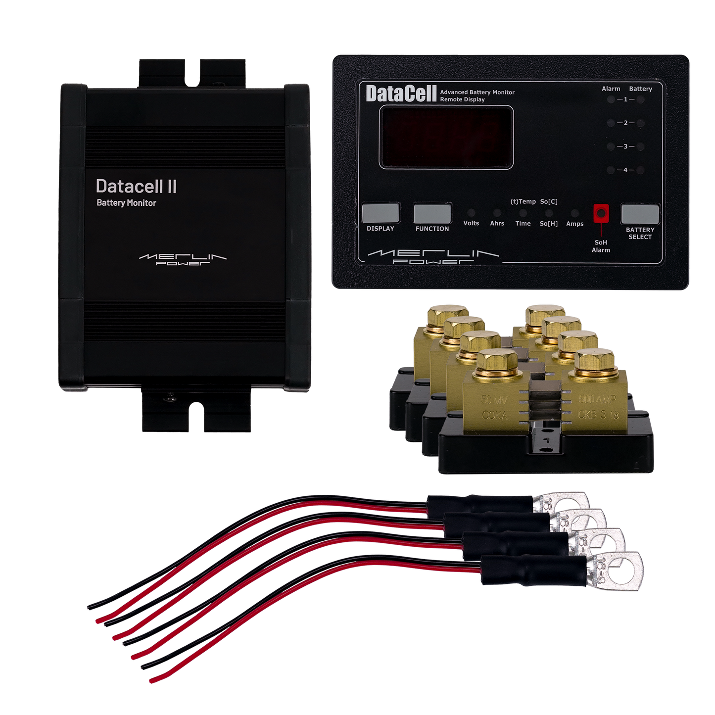 DataCell II + LED Panel Four Battery Bank