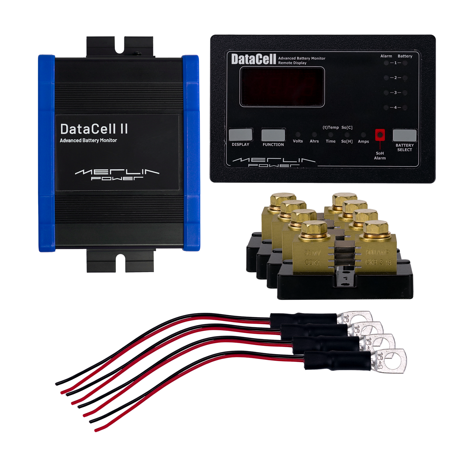 DataCell II + LED Panel Four Battery Bank