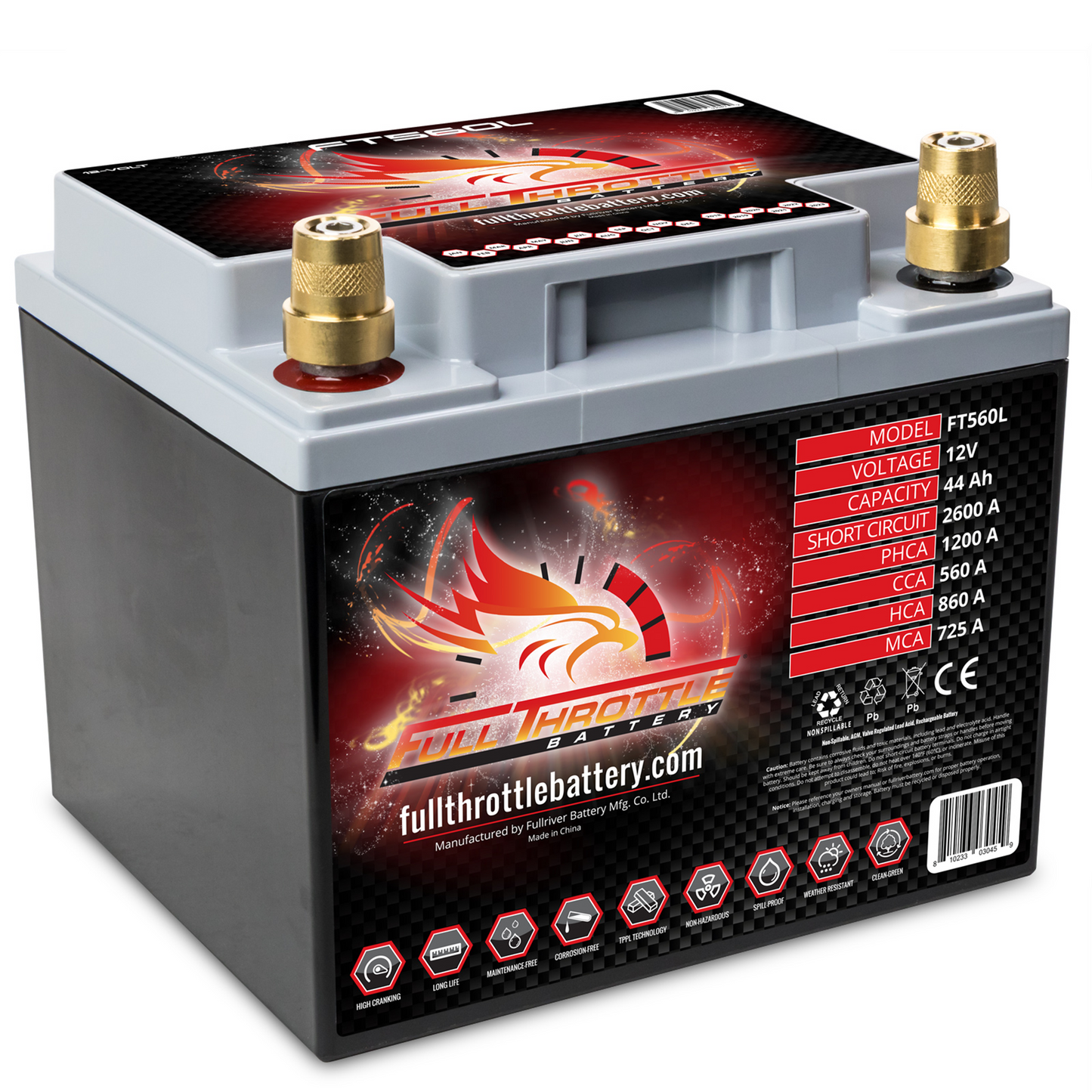 Full Throttle TPPL Battery FT560L