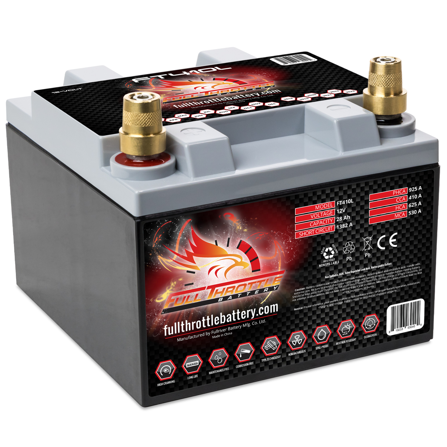 Full Throttle TPPL Battery FT410L