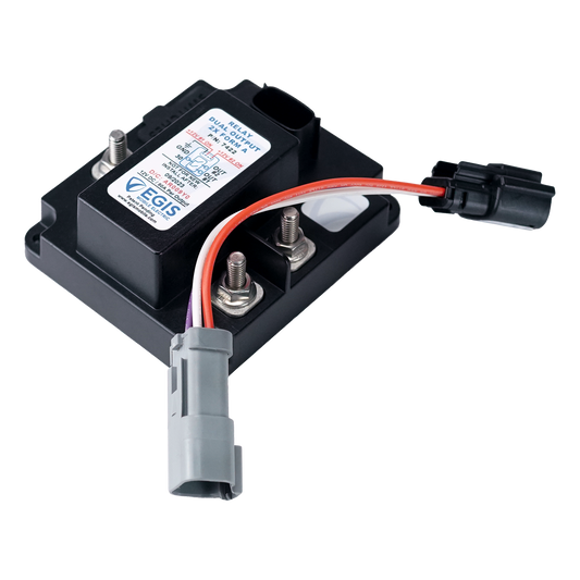 Relay, 2x80 Amp / 12V, w/DT/AT Connector