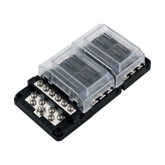 RT Fuse Block 12 Pos w/Ground & LED Indication