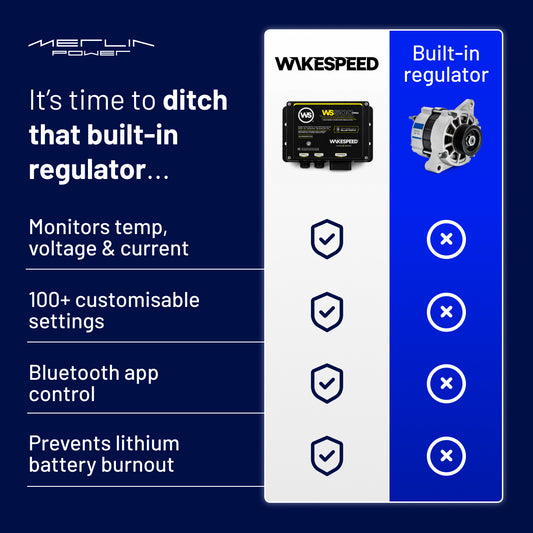 Wakespeed 500 Pro Bluetooth® Alternator Regulator