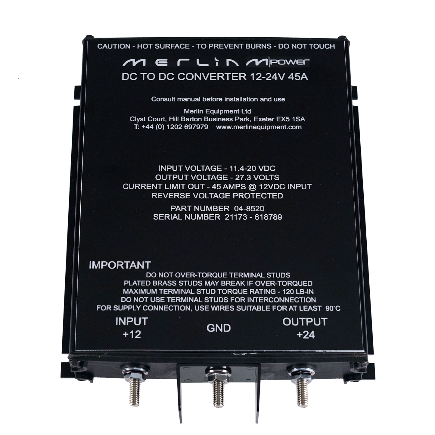 DC to DC Converter 45amps (12 to 24v)