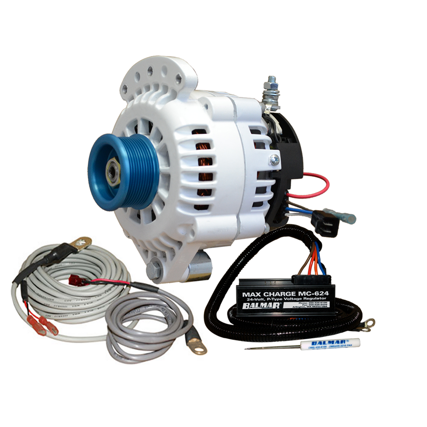 KIT, 621 Series 70a 24v SingleFT Alternator, MC Regulator, J10