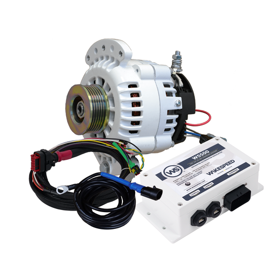 KIT, 621 Series 70a 24v SingleFT Alternator, Wakespeed, K6