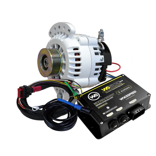 KIT, 621 Series 70a 24v SingleFT Alternator, Wakespeed, K6