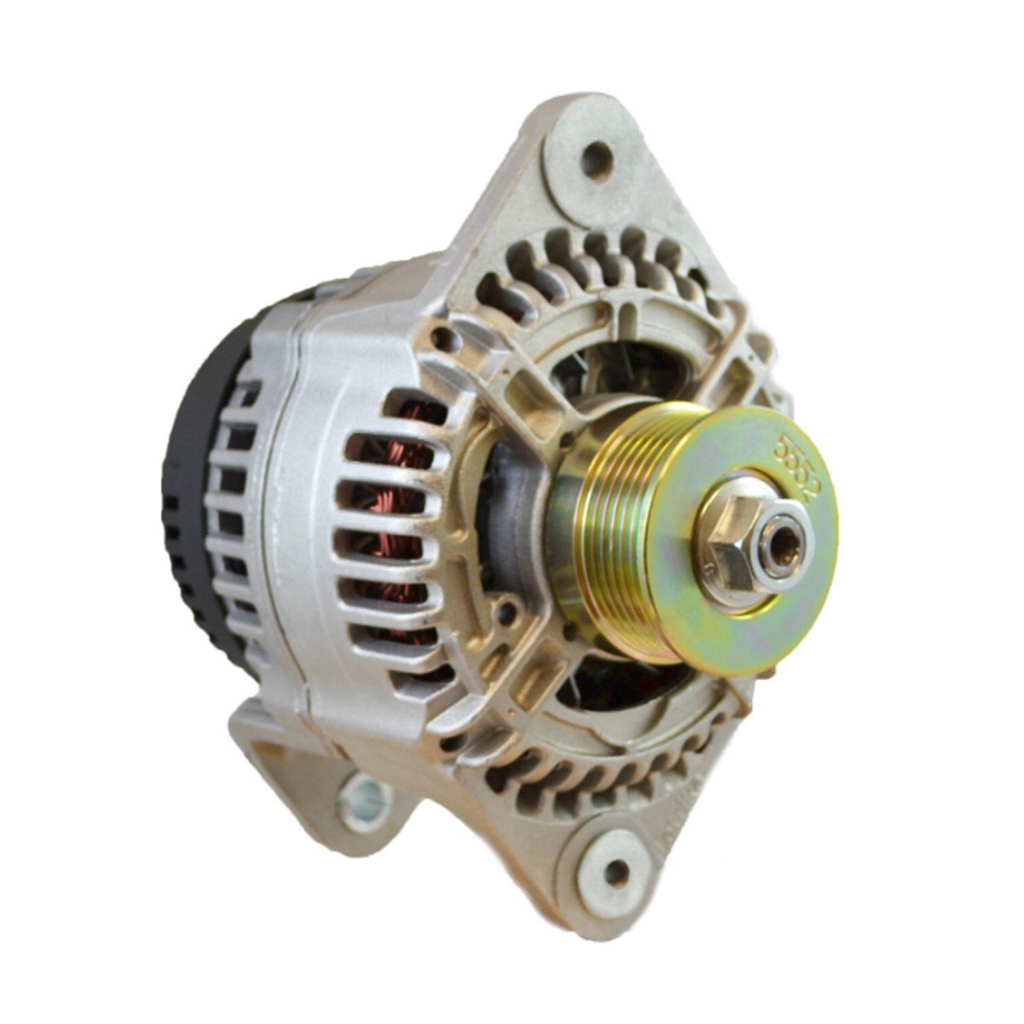 Alternator, 96 Series, 60a, 48v, SaddleMT, 4in, DualPul