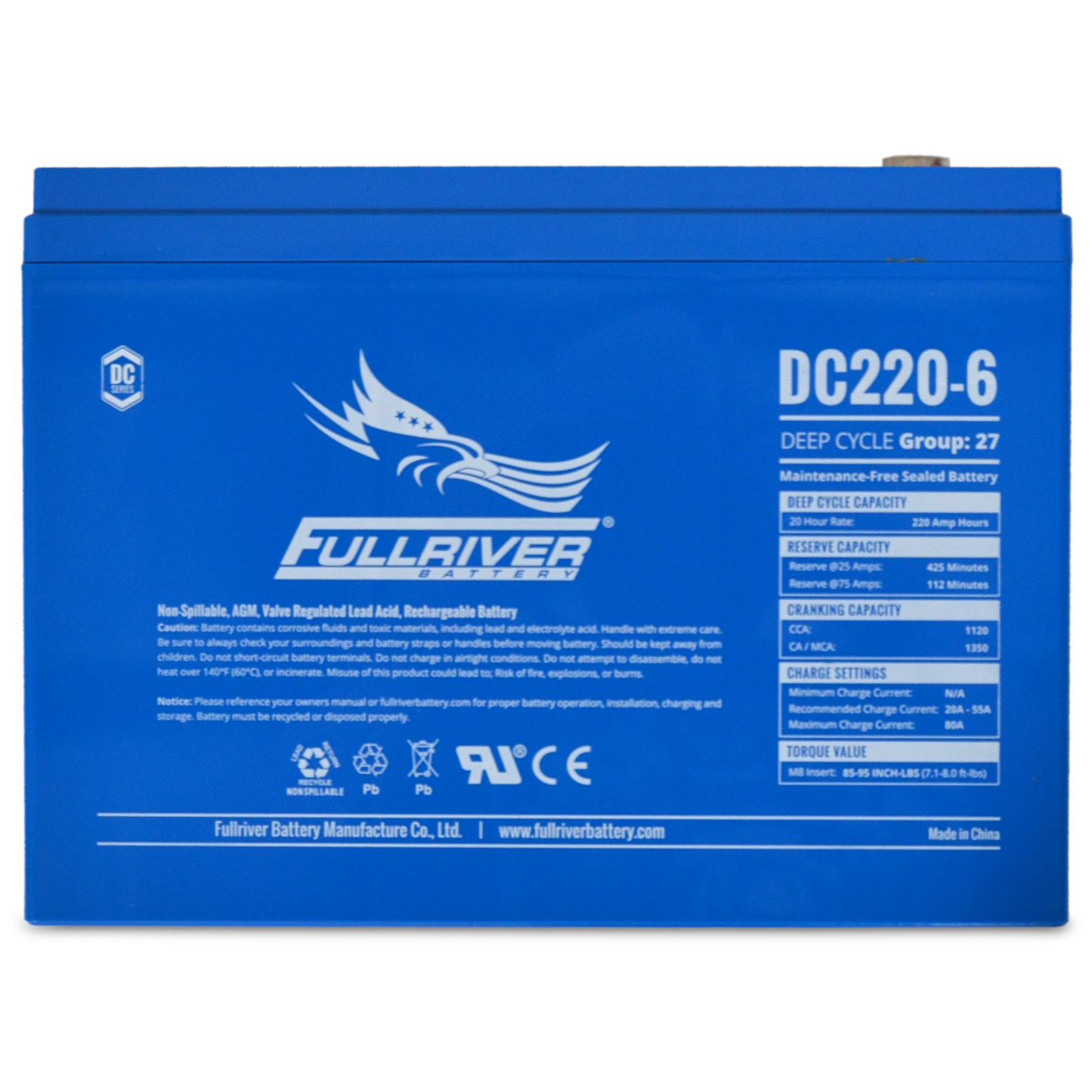DC Series Battery 6V 220Ah  (DC220-6)